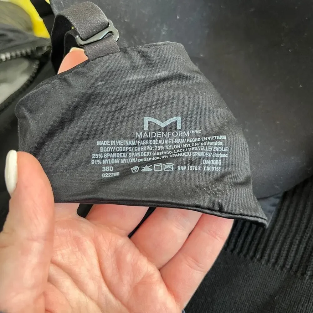 Maidenform black padded